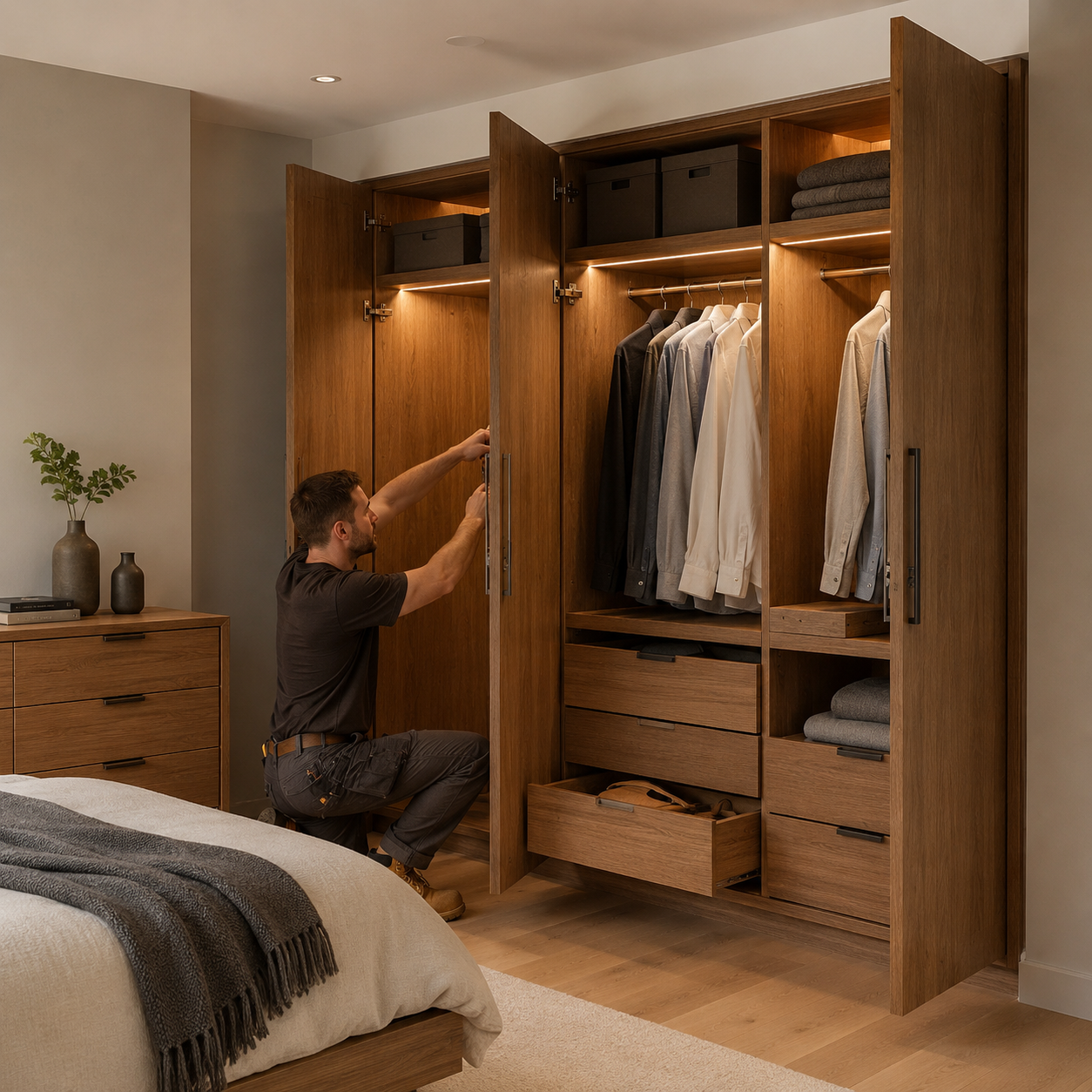 vestidor carpinteria